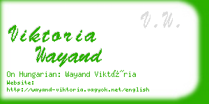 viktoria wayand business card